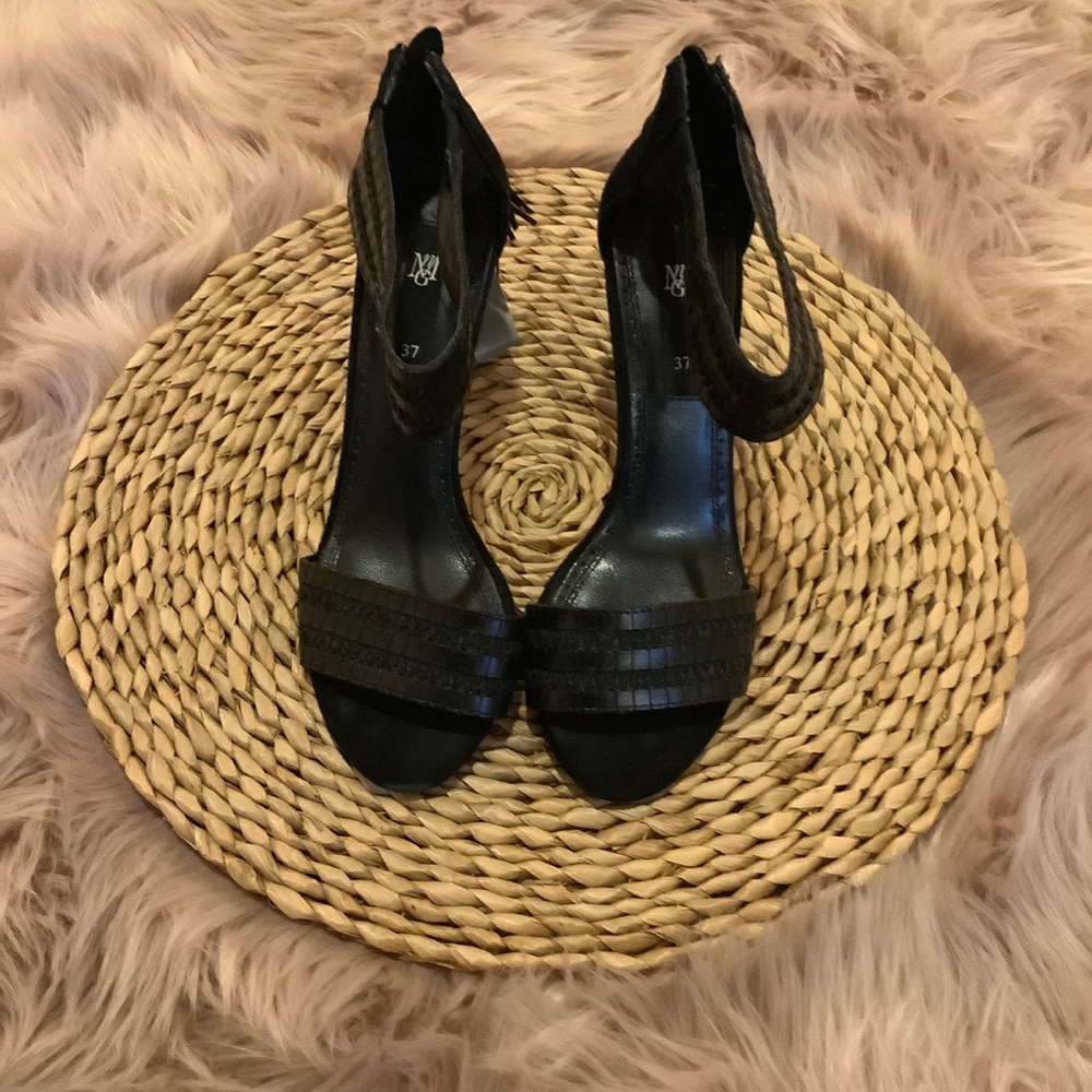 Strappy Black Heels